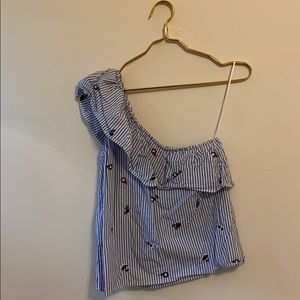 Abercrombie & Fitch one shoulder top